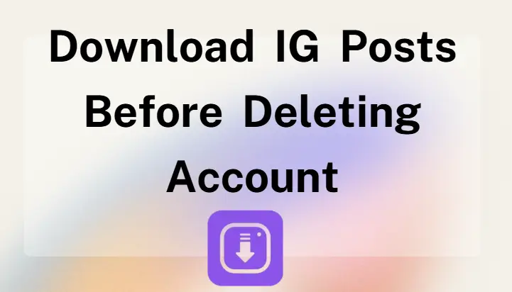 download ig posts before deleting account